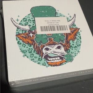 St. Patrick's Day Cow Art Print